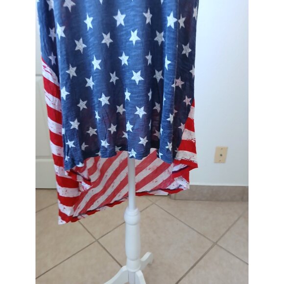 Lane Bryant Wpmens Tank Top Stars & Stripes Red White and Blue Patriotic 22/24 - Picture 7 of 13